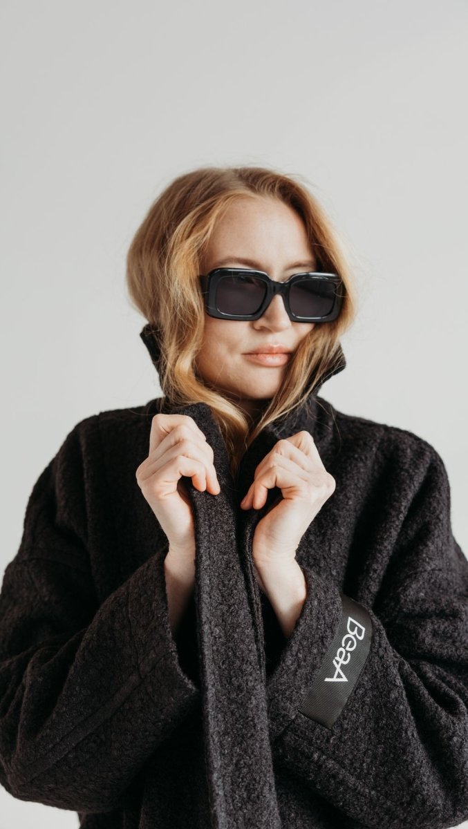 Button Coat Black - BeaA - Be At Home with Yourself - coat