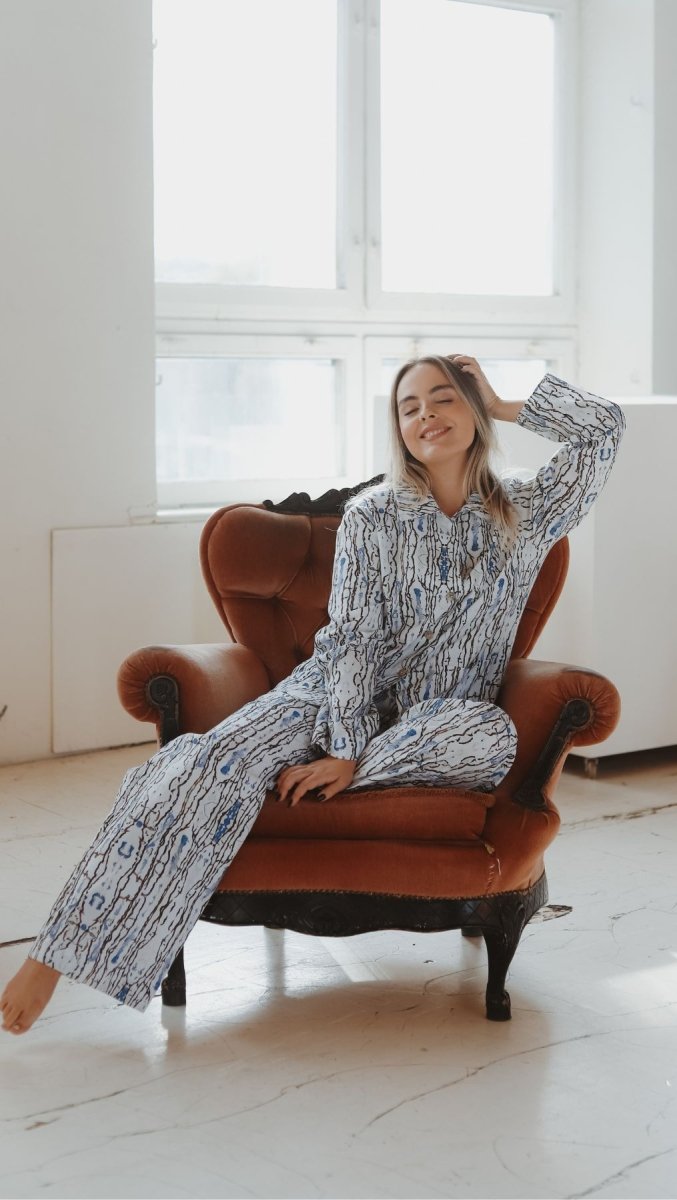 Cotton Relax wear set with Print - BeaA - Be At Home with Yourself - Loungwear Set