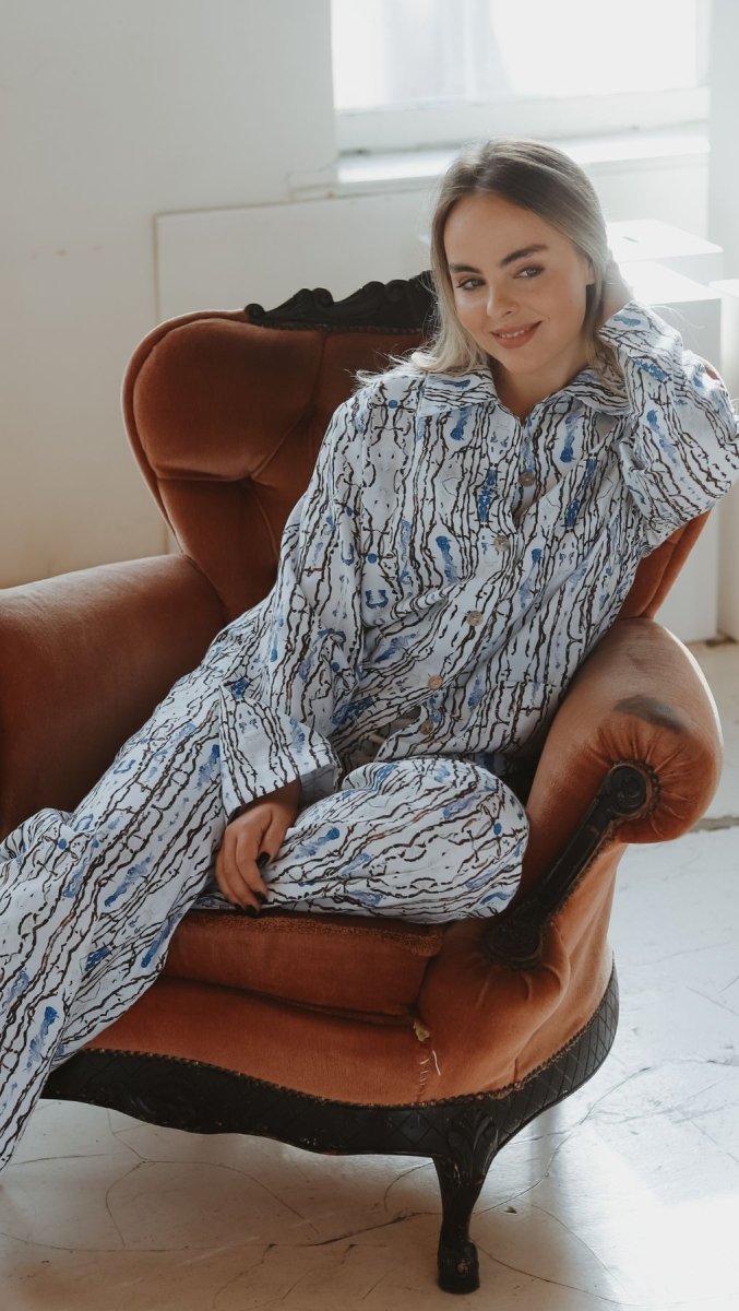 Cotton Relax wear set with Print - BeaA - Be At Home with Yourself - Loungwear Set