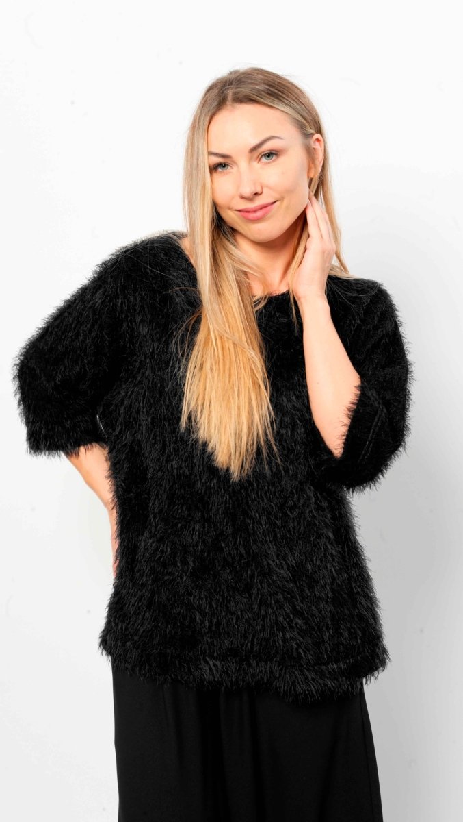 Fluffy Top Black - BeaA - Be At Home with Yourself - Top