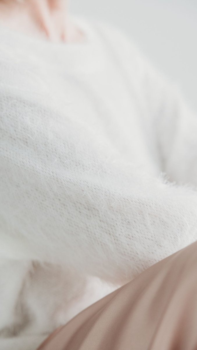 Fluffy top White - BeaA - Be At Home with Yourself - sweater