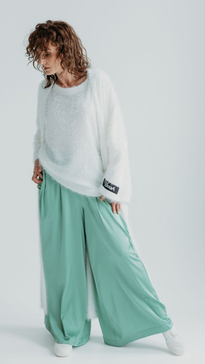 Fluffy top White - BeaA - Be At Home with Yourself - sweater
