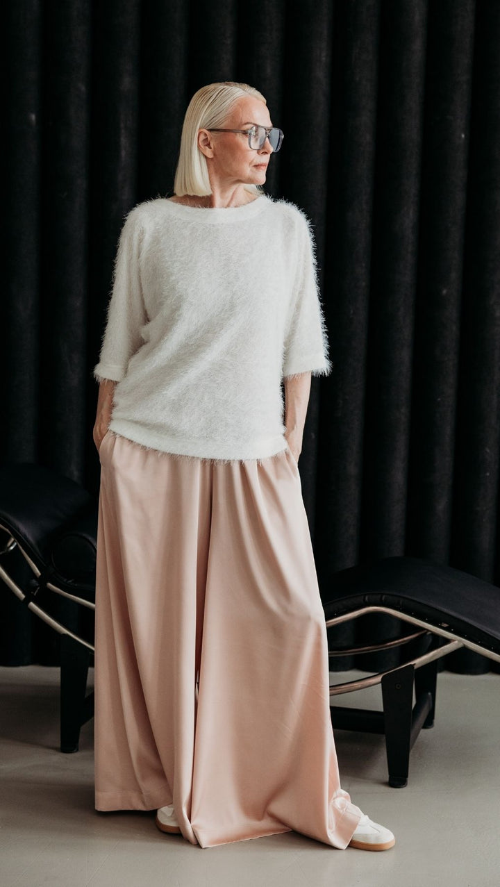Fluffy top White - BeaA - Be At Home with Yourself - sweater