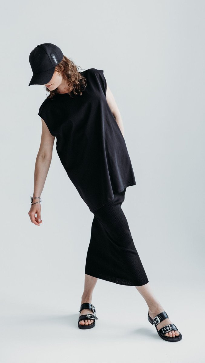 Knit skirt Black color - BeaA - Be At Home with Yourself - skirt