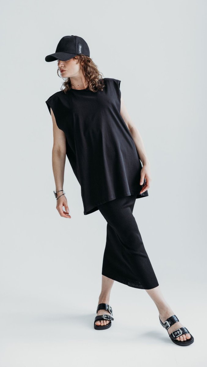 Knit skirt Black color - BeaA - Be At Home with Yourself - skirt