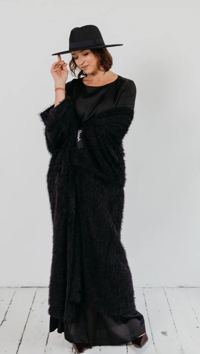 Maxi Cardigan Black - BeaA - Be At Home with Yourself - Cardigan
