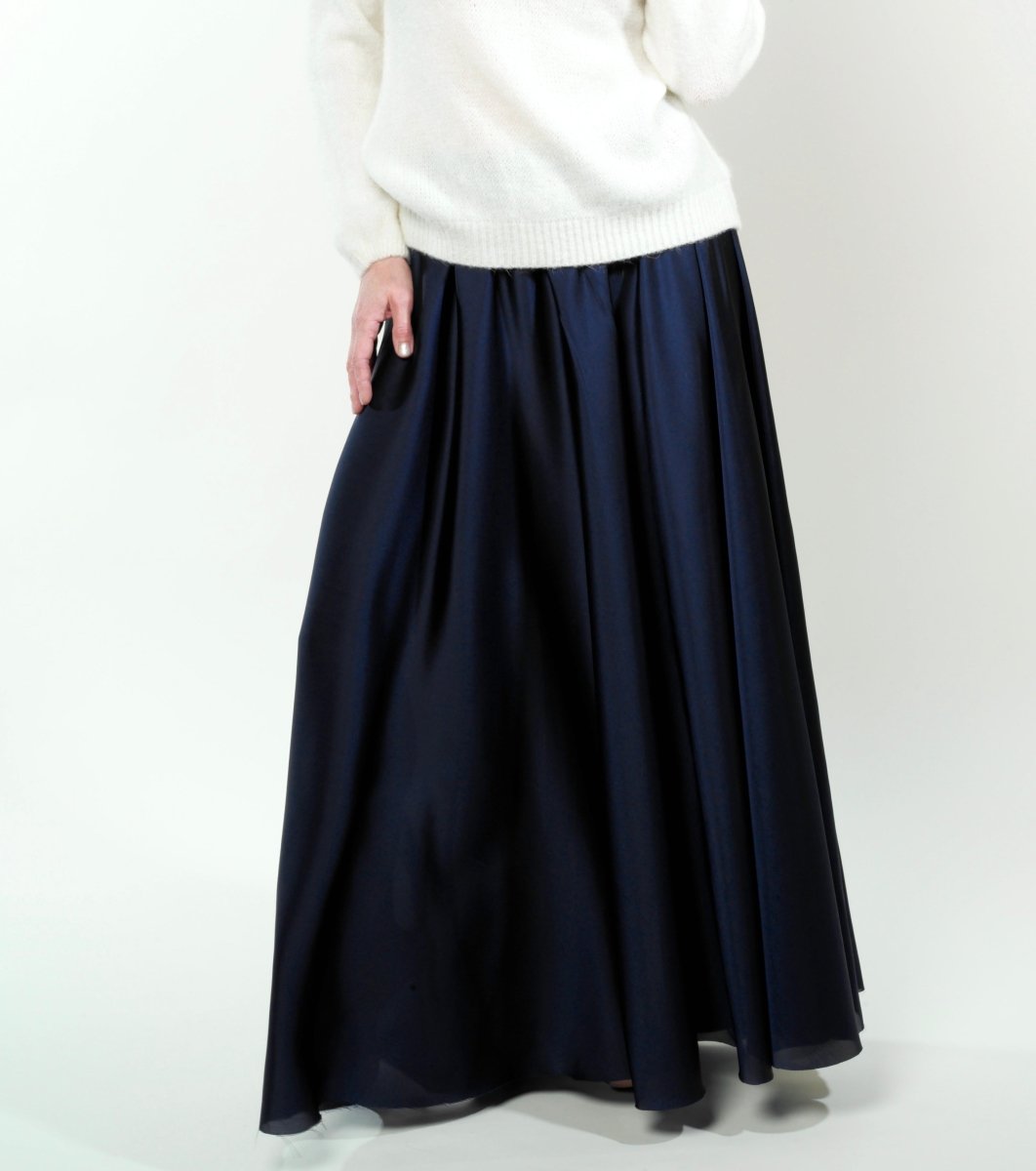 Midnight Blue long skirt BeaA - Be At Home with Yourself