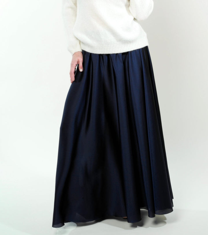 Midnight Blue long skirt BeaA - Be At Home with Yourself
