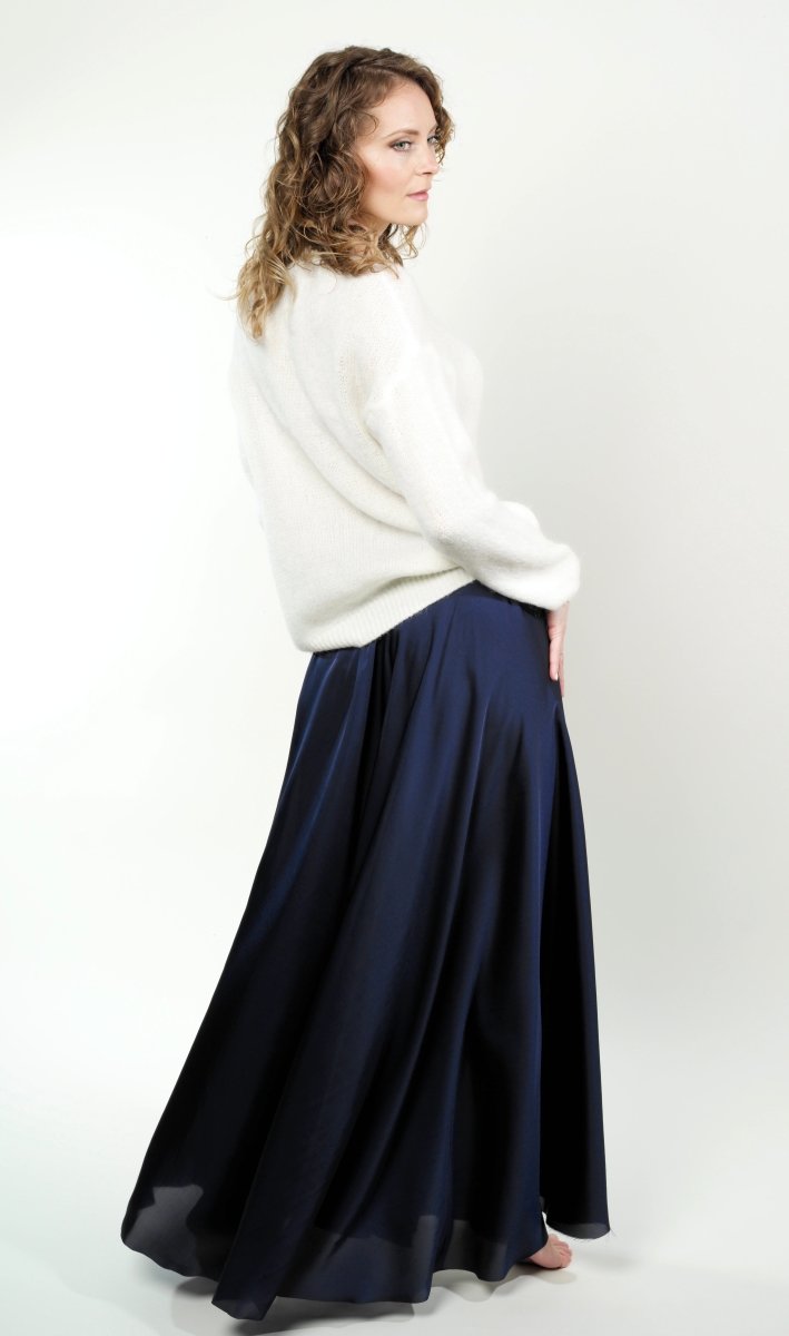 Midnight Blue long skirt BeaA - Be At Home with Yourself