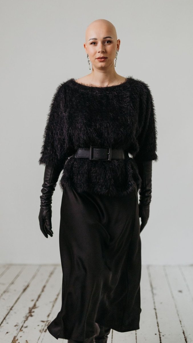 Midi Skirt Silk Satin Black - BeaA - Be At Home with Yourself - skirt