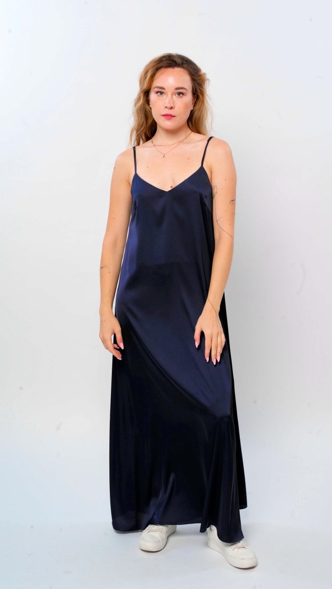 Open - Back dress Midnight blue - BeaA - Be At Home with Yourself - Long Dress