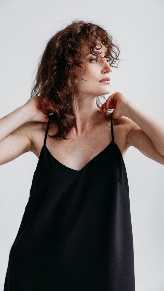 Open - back Maxi Dress Black - BeaA - Be At Home with Yourself - Long Dress