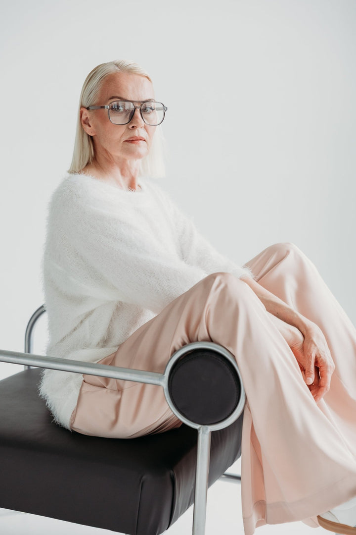 Palazzo Trousers Silk Beige - BeaA - Be At Home with Yourself - Wide Trousers