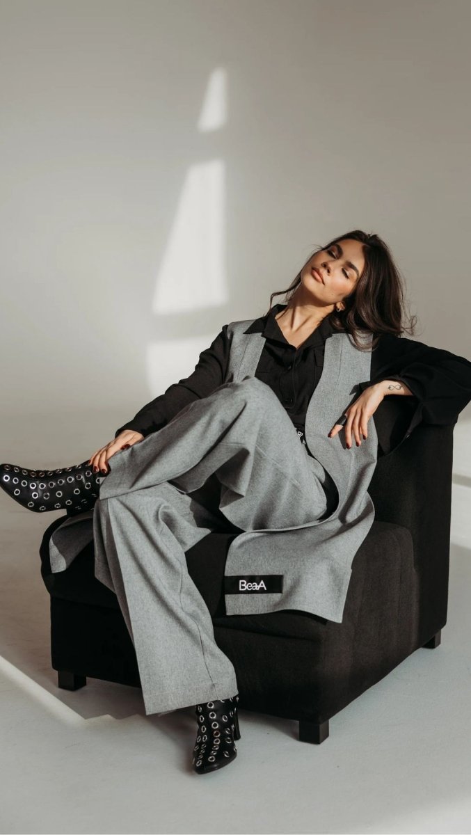 Regular - fit trousers Shark gray - BeaA - Be At Home with Yourself - Trousers