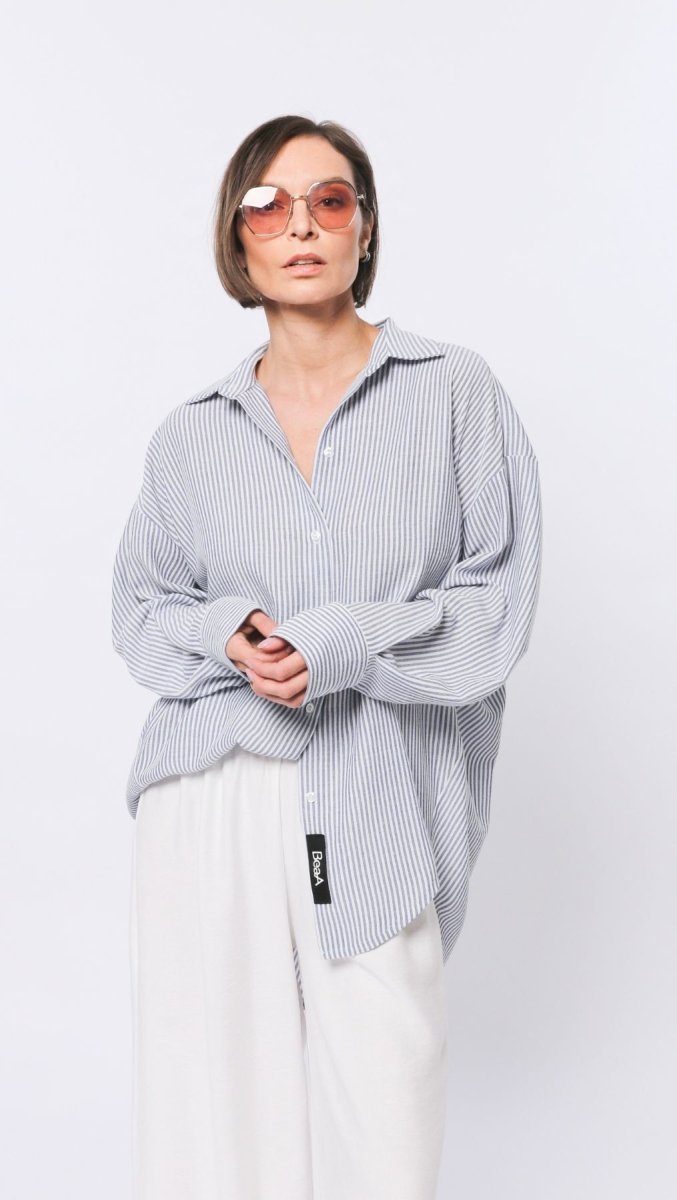 Riviera shirt Marina Stripe - BeaA - Be At Home with Yourself - Top