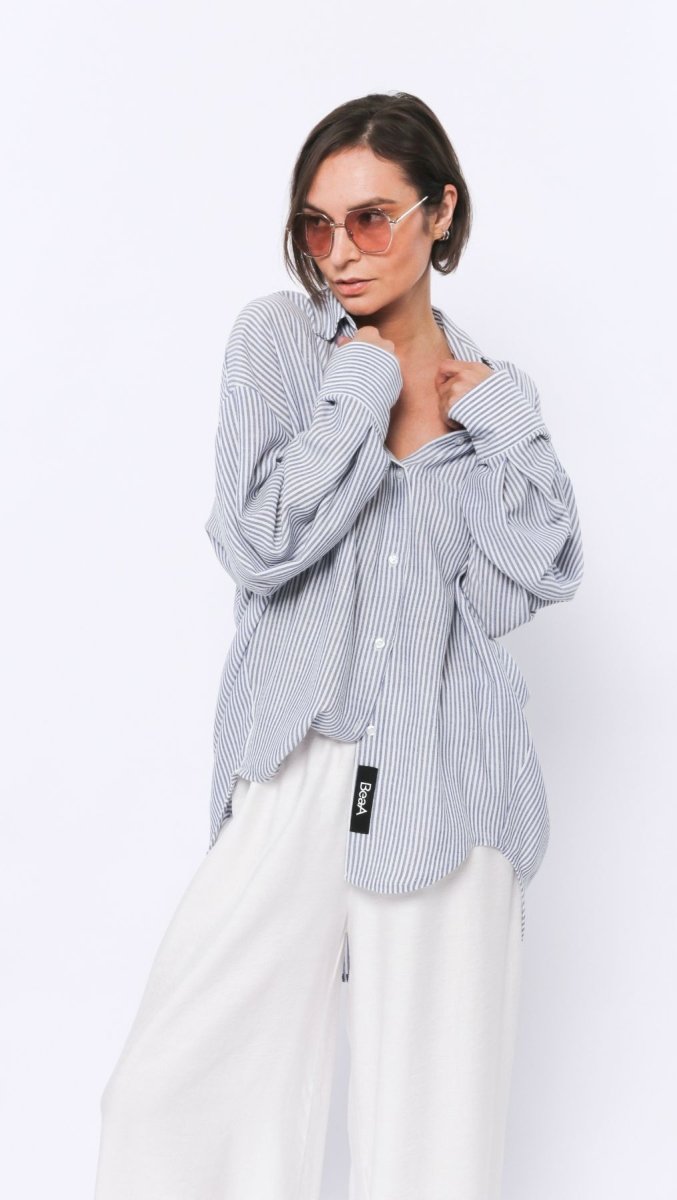 Riviera shirt Marina Stripe - BeaA - Be At Home with Yourself - Top