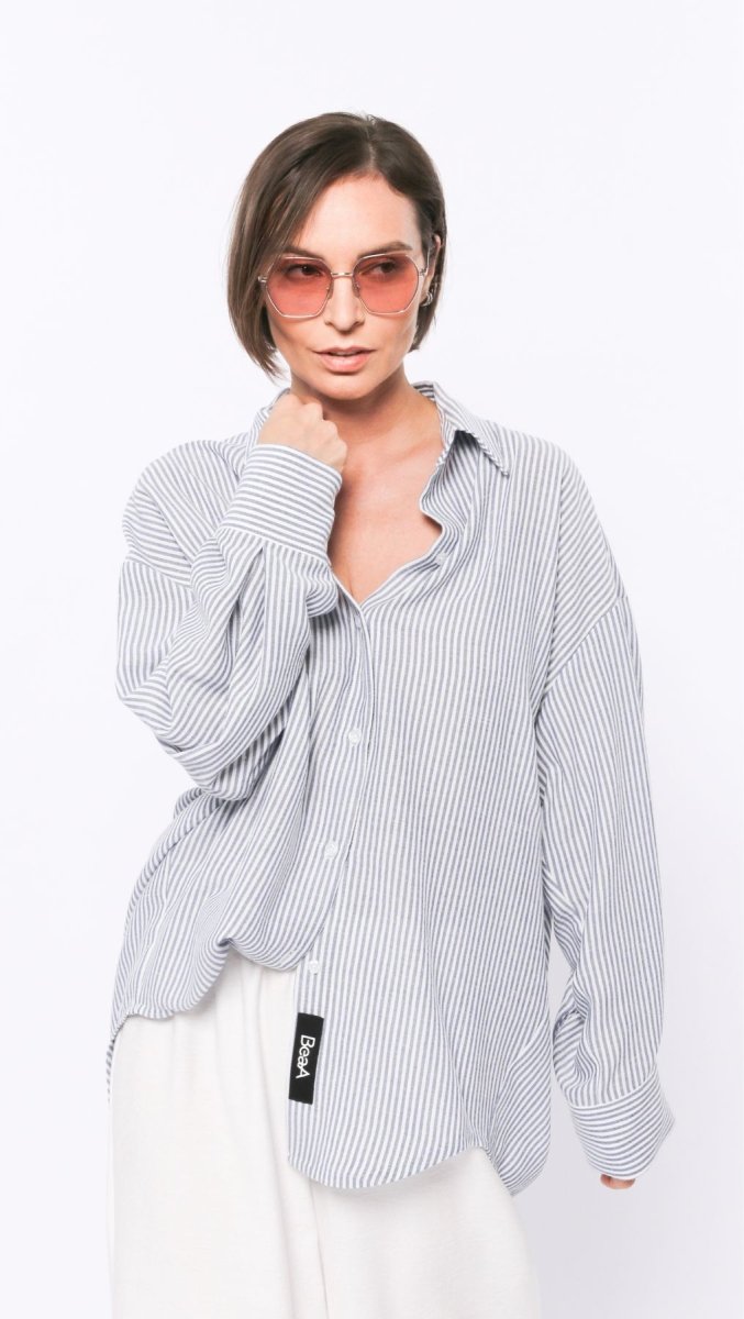Riviera shirt Marina Stripe - BeaA - Be At Home with Yourself - Top