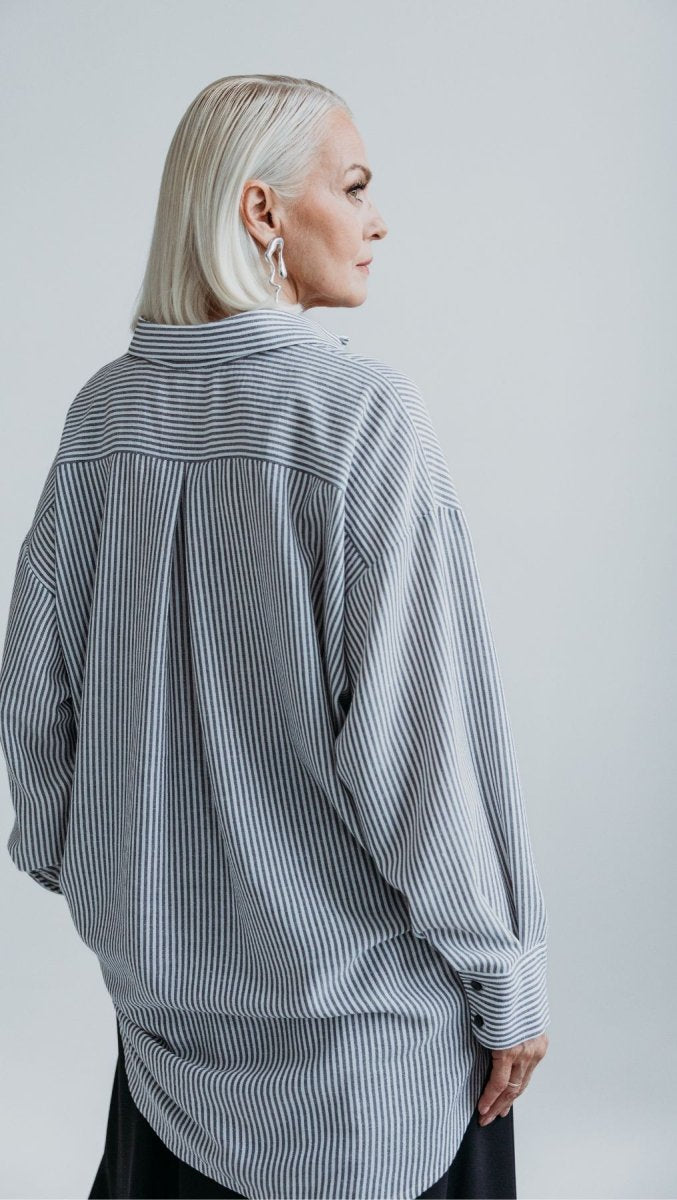 Riviera shirt Noir Stripe - BeaA - Be At Home with Yourself - Top