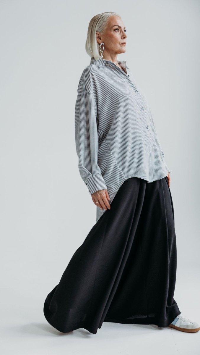 Riviera shirt Noir Stripe - BeaA - Be At Home with Yourself - Top