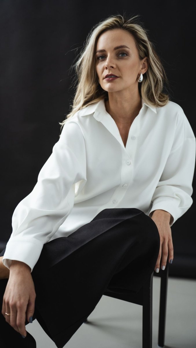 Shirt White - BeaA - Be At Home with Yourself - Top