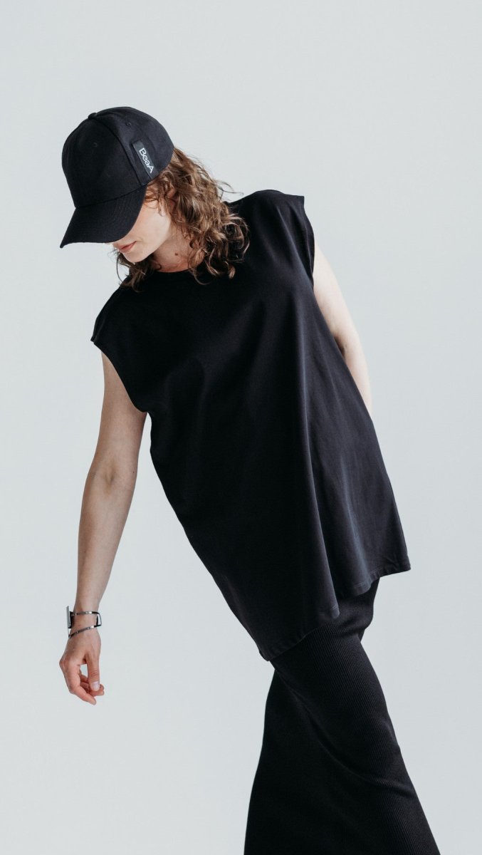 Sleevless oversized T-shirt - BeaA - Be At Home with Yourself - Top
