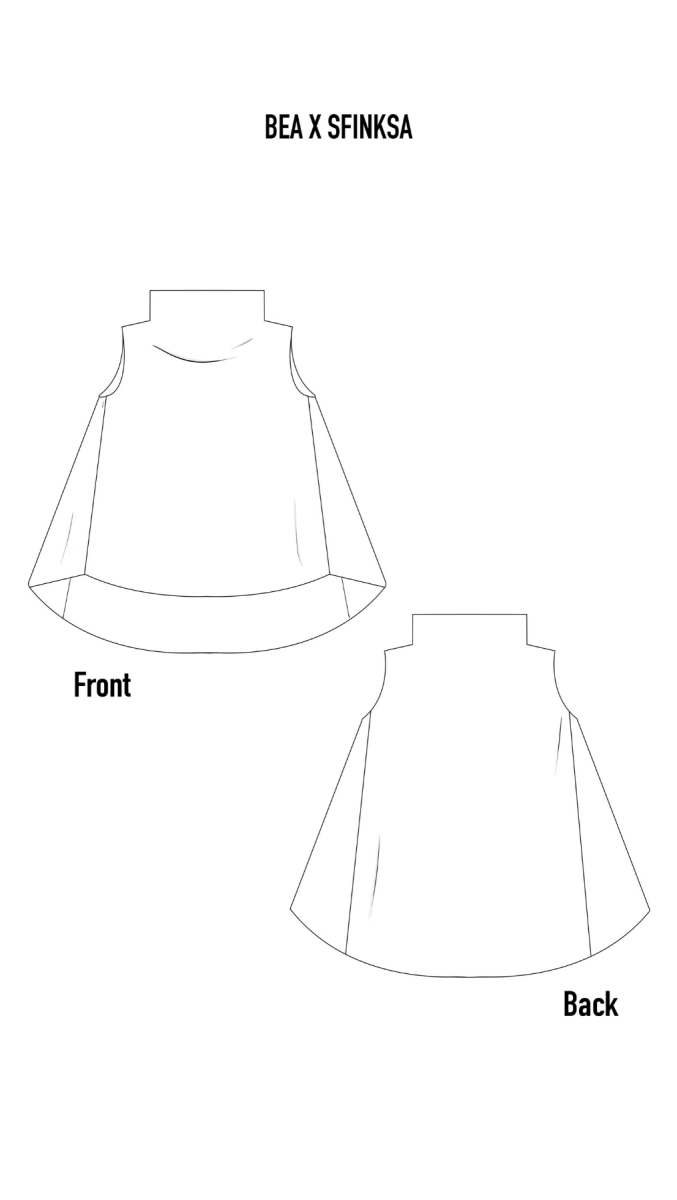 Top "BEAA x SFINKSA" Gray - BeaA - Be At Home with Yourself - Top