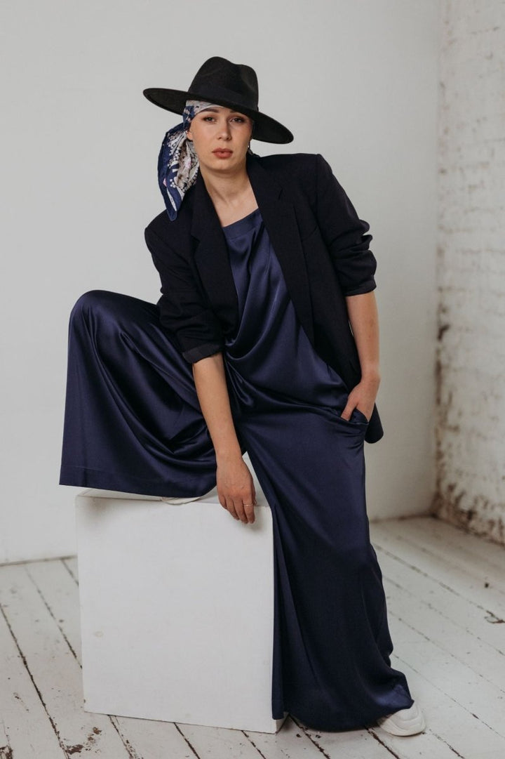 Top Silk Midnight blue - BeaA - Be At Home with Yourself - Top