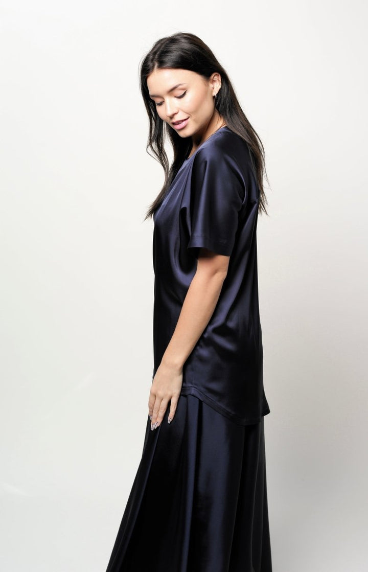 Top Silk Midnight blue - BeaA - Be At Home with Yourself - Top