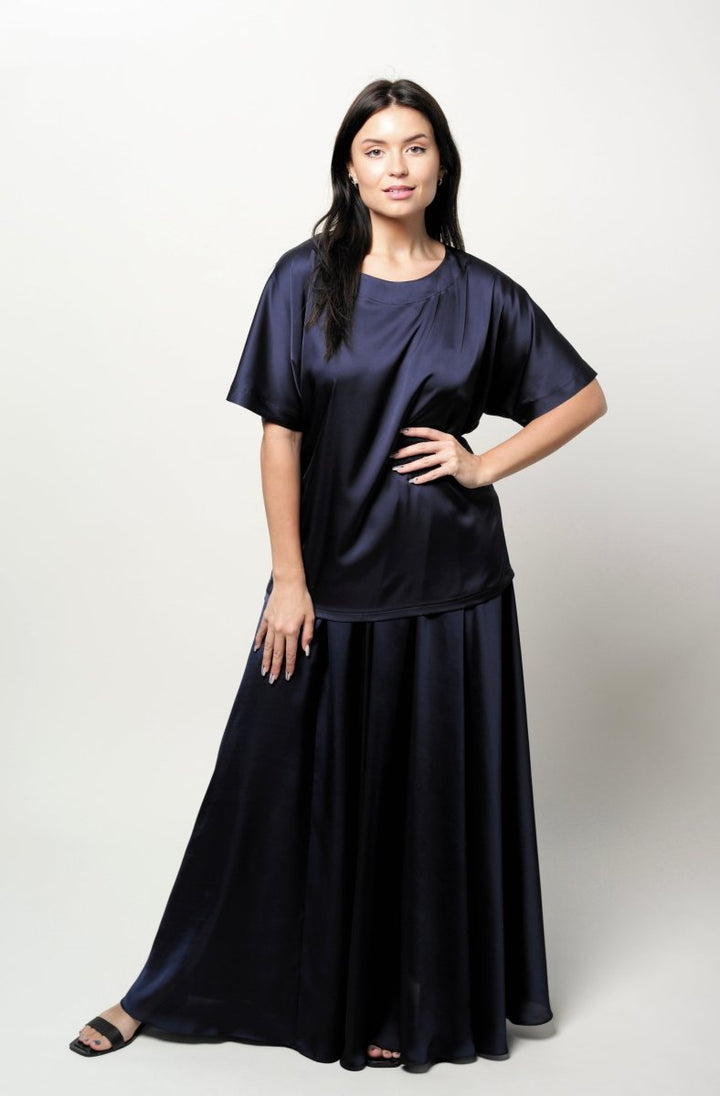 Top Silk Midnight blue - BeaA - Be At Home with Yourself - Top