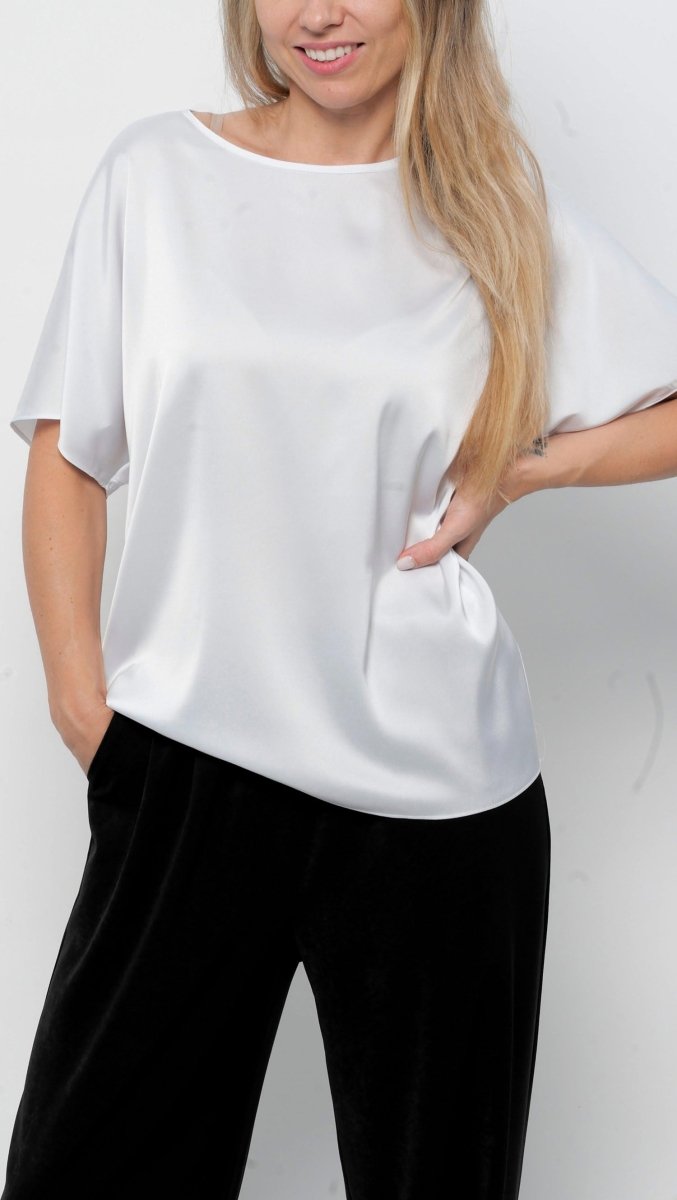 Top Silk White - BeaA - Be At Home with Yourself - Top