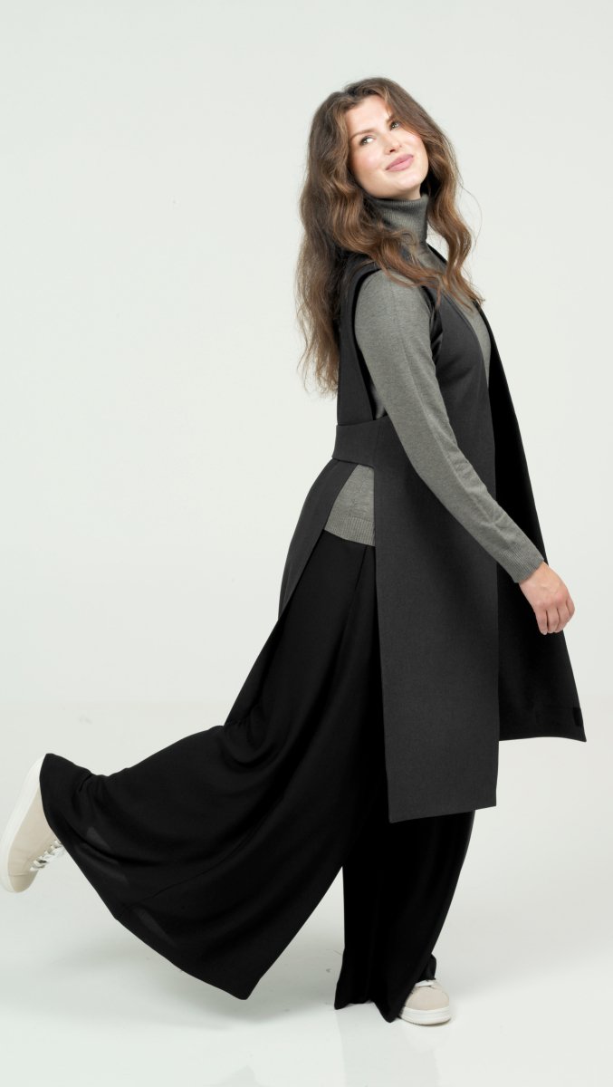 Vest midi Dark gray - BeaA - Be At Home with Yourself - vests