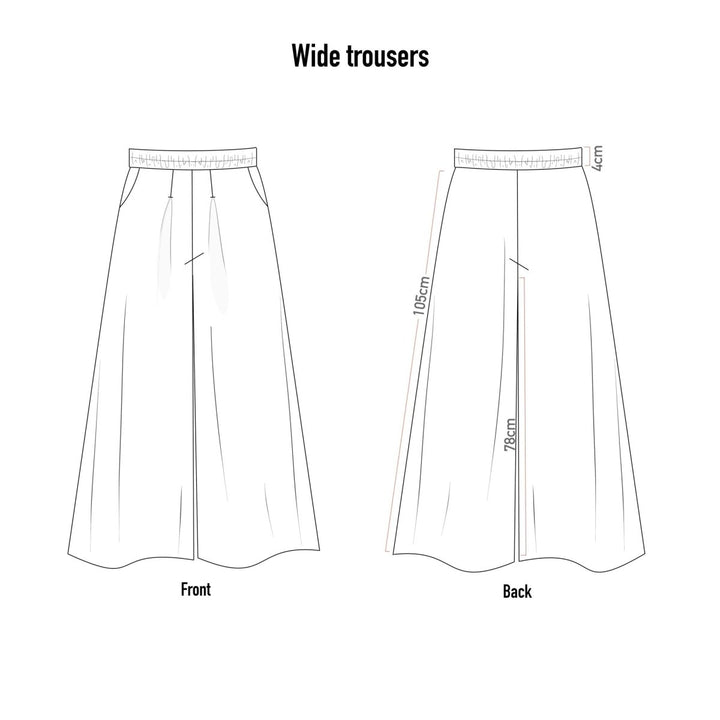 Wide - leg Trousers Black - BeaA - Be At Home with Yourself - Trousers