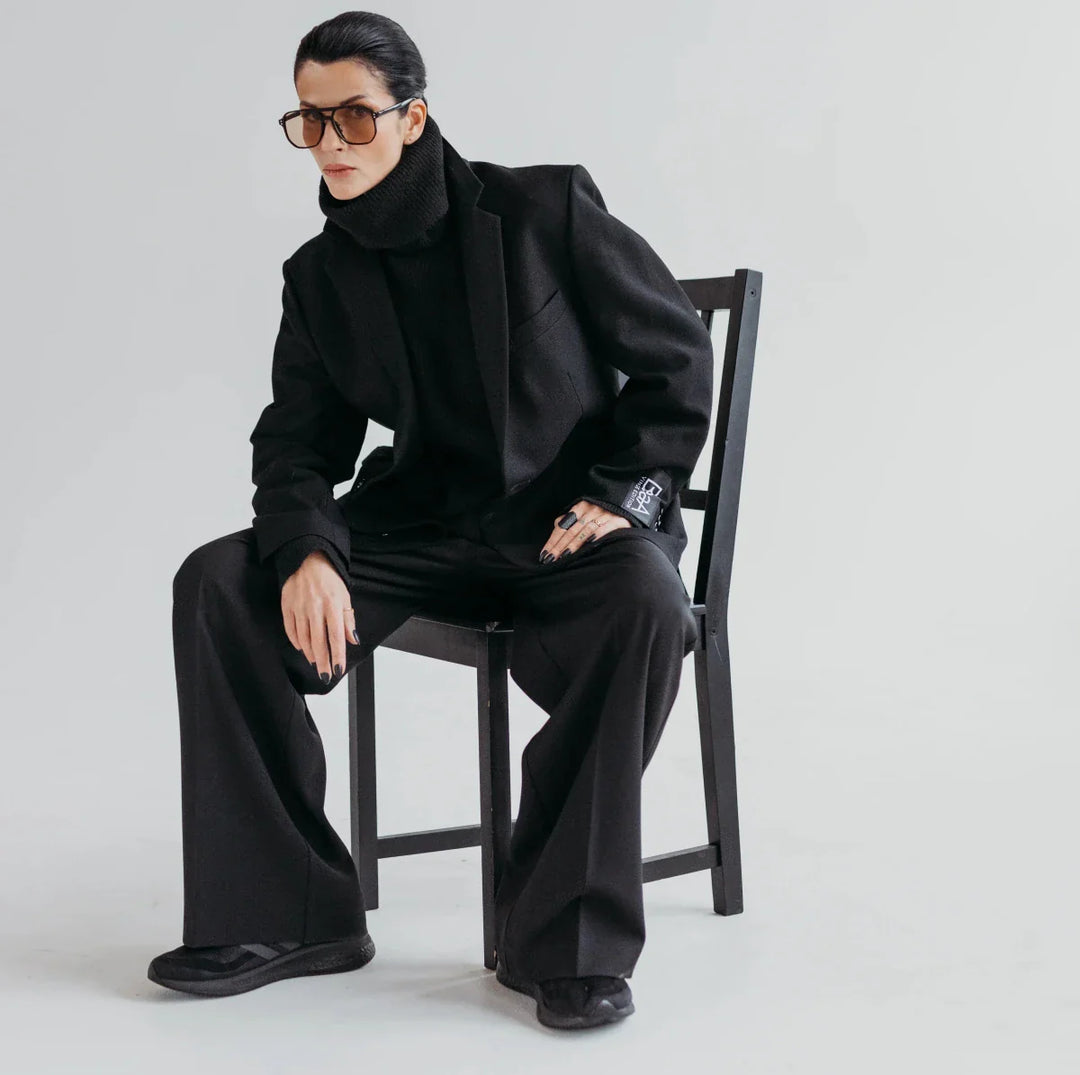 THE Black Trousers - Regular-Fit Trousers Black - BeaA - Be At Home with Yourself