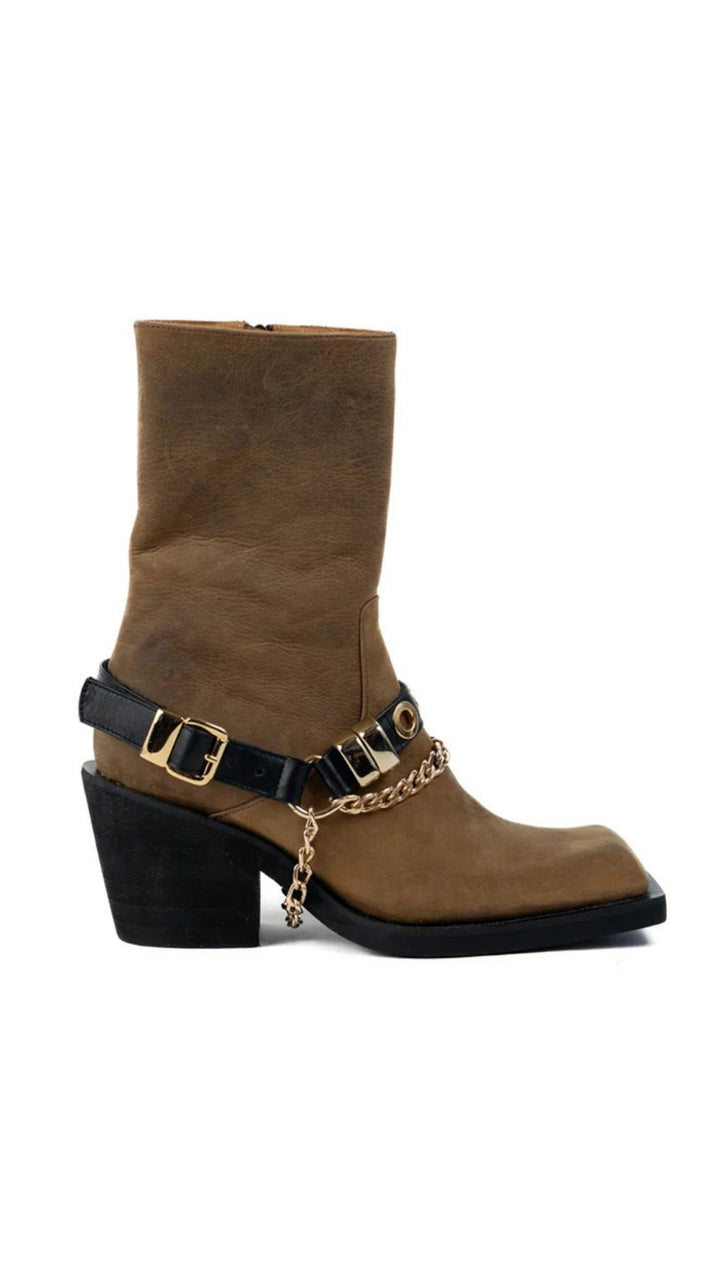 Chunky Biker Boots - Untamed Icon