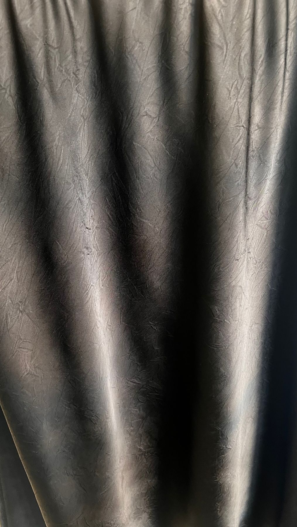 Midi Skirt Silk Satin Black