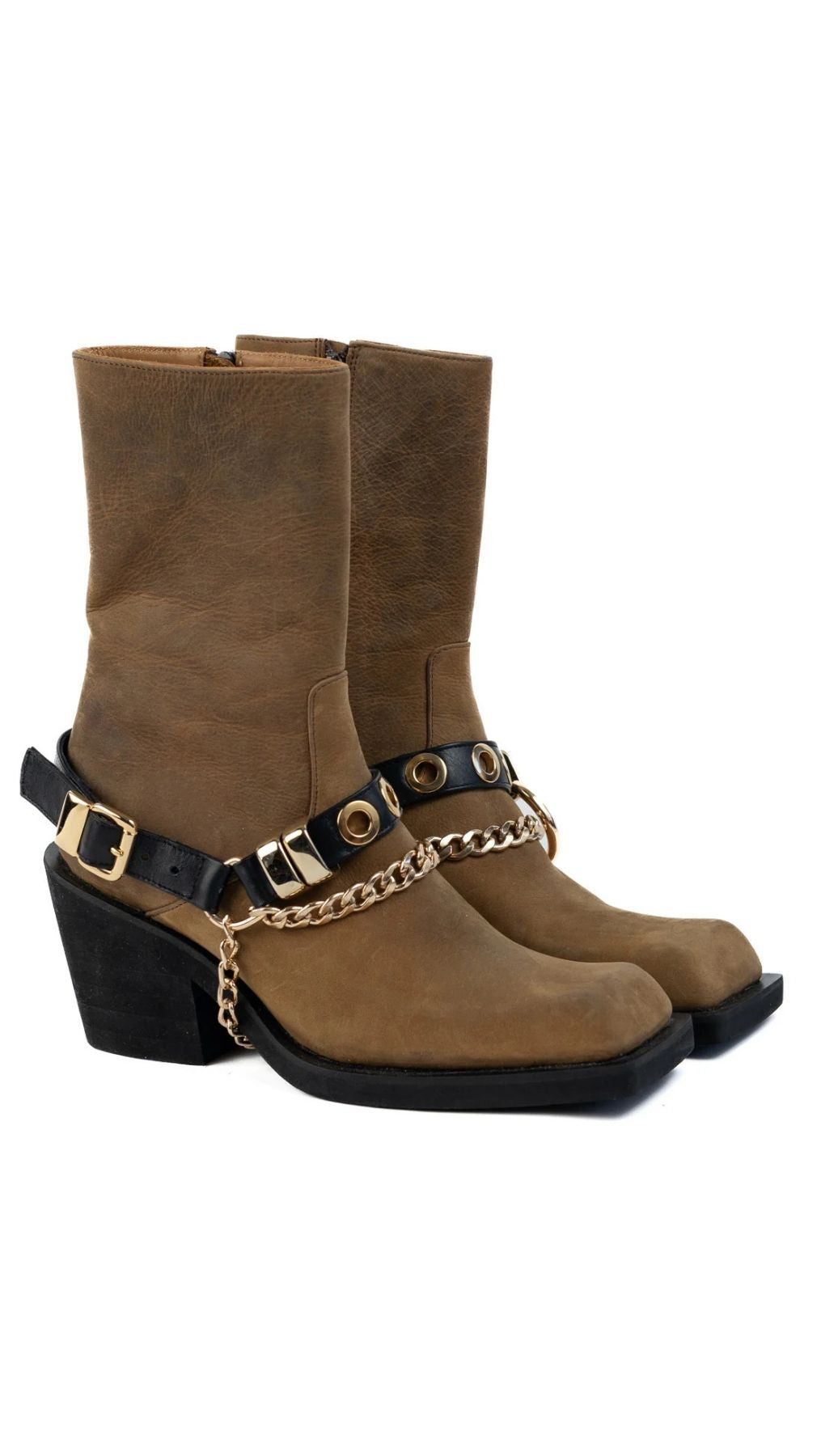 Chunky Biker Boots - Untamed Icon