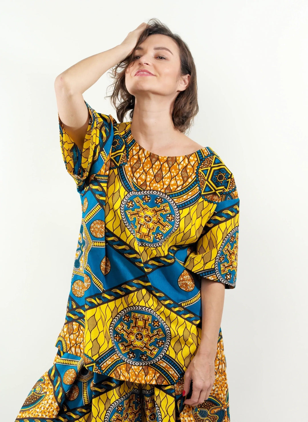 African Print Top BeaA - Be At Home with Yourself