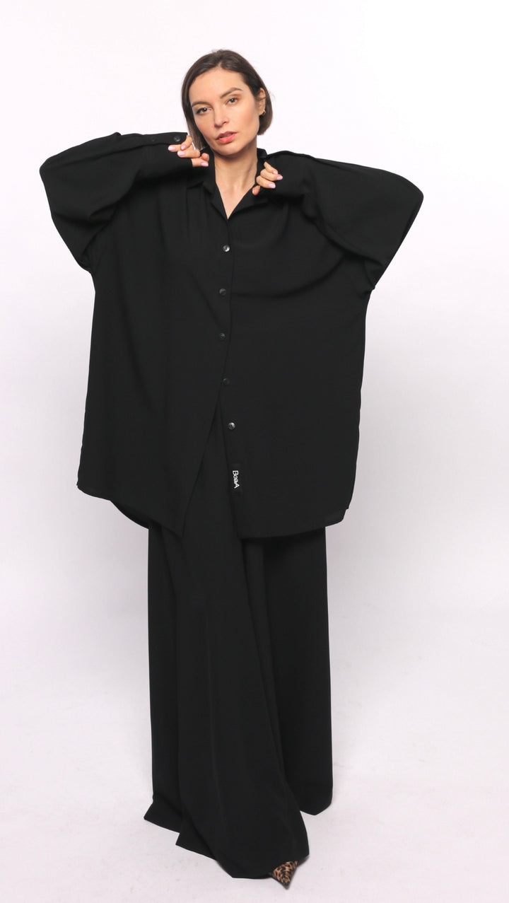 Brīva piegriezuma krekls (XL-3XL)
