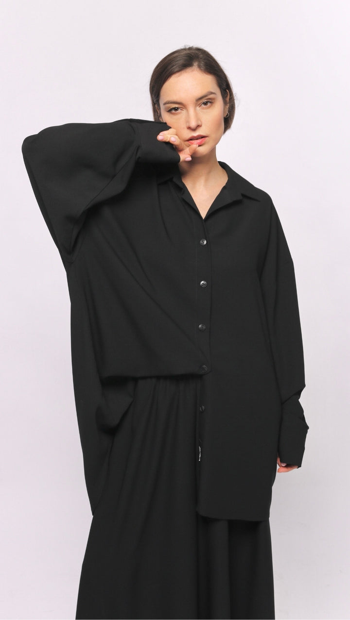 Brīva piegriezuma krekls (XL-3XL)