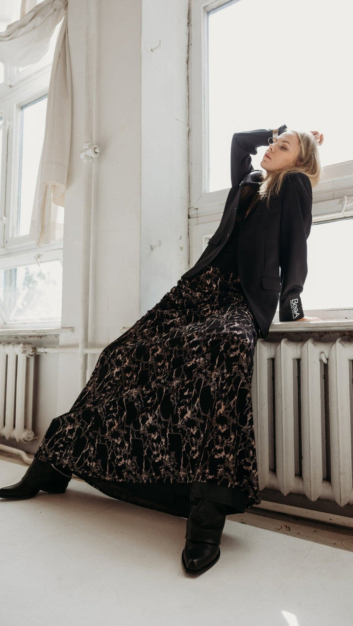 Длинная юбка Sable Noir