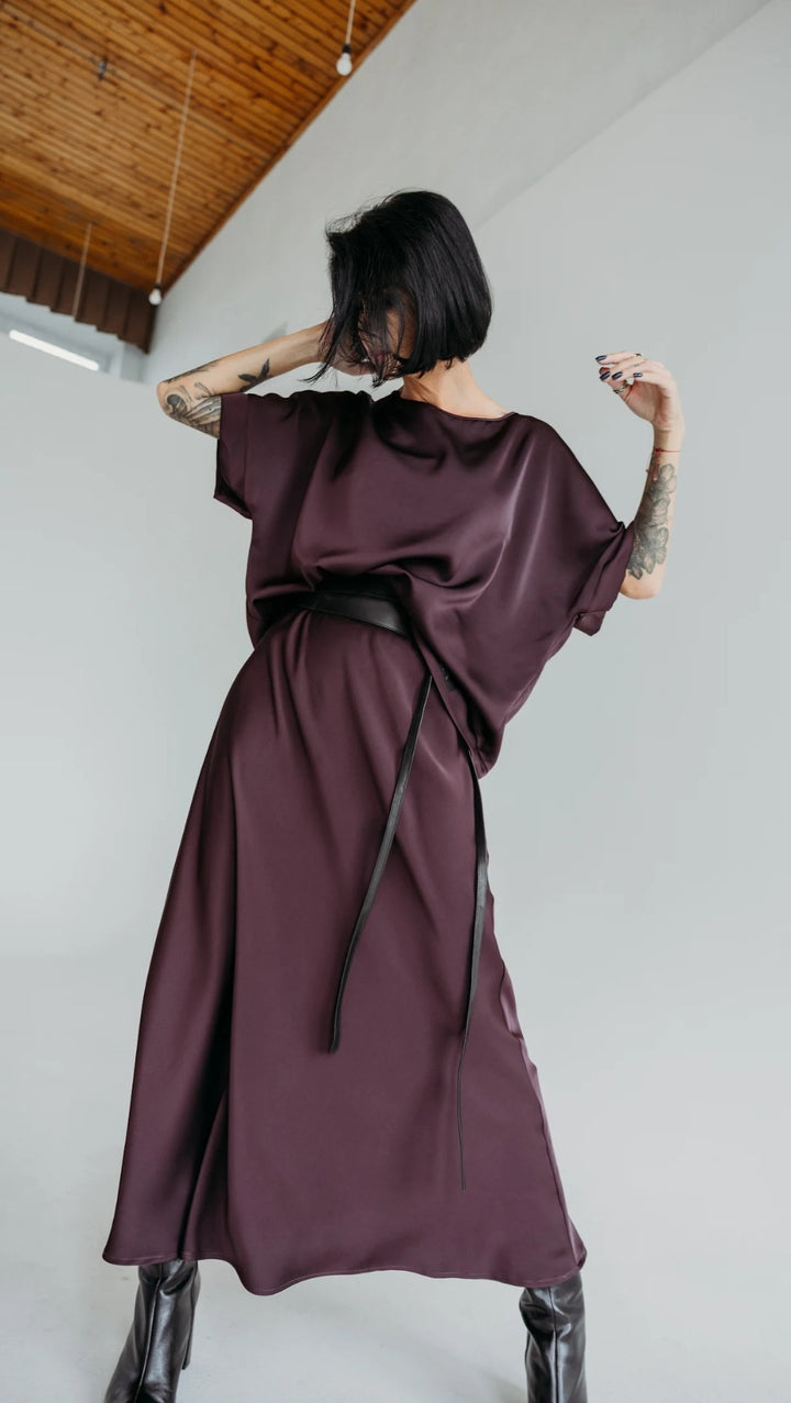 Midi skirt Deep Plum