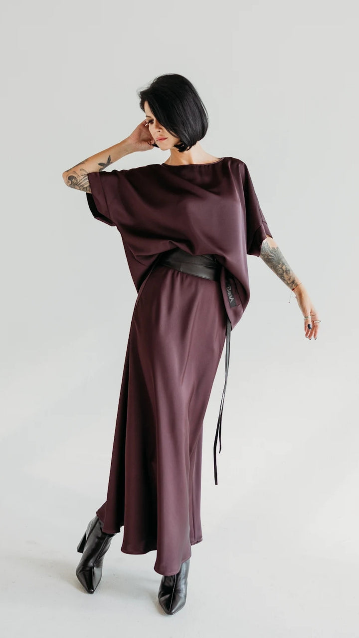 Midi skirt Deep Plum