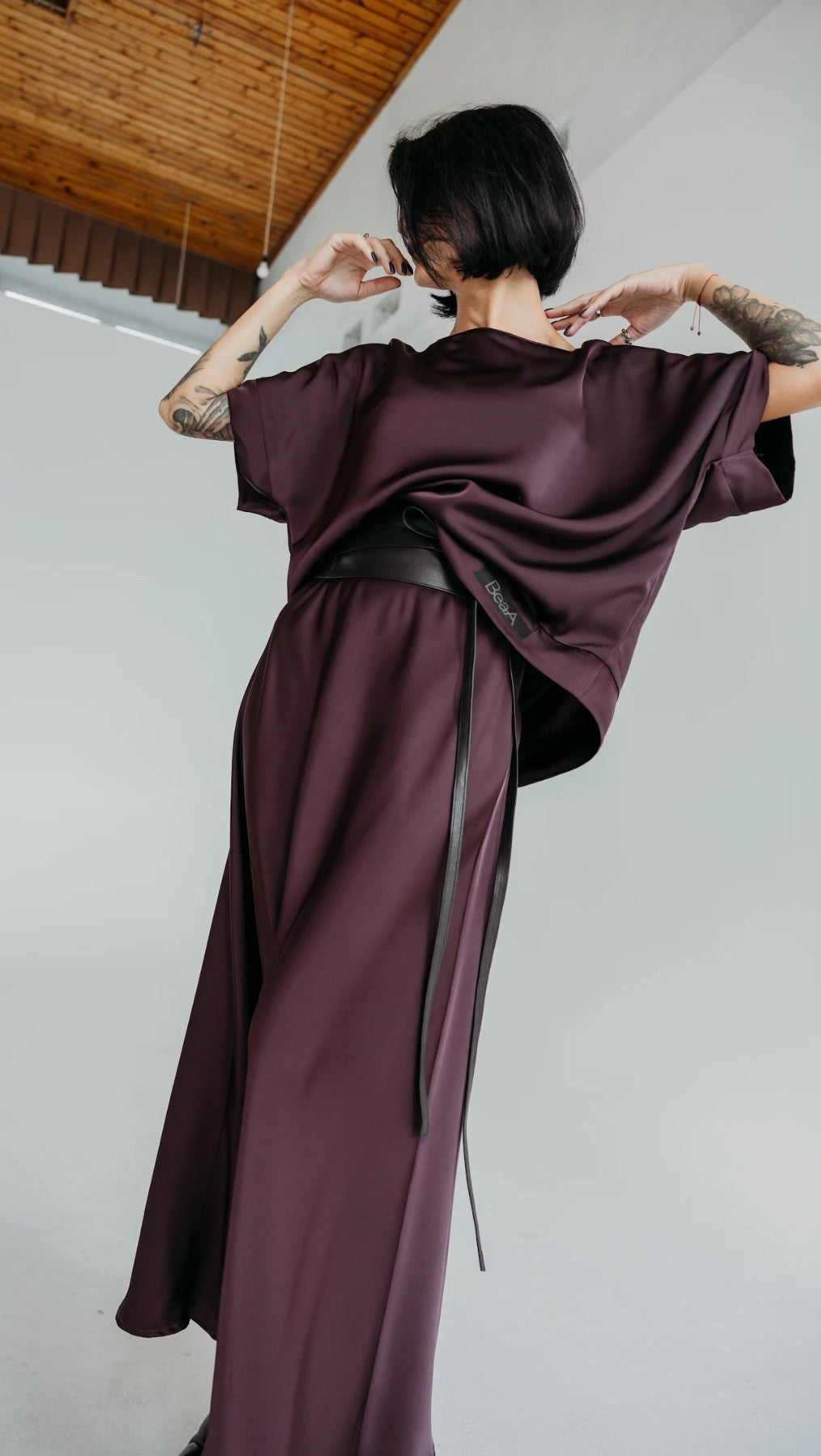Midi skirt Deep Plum