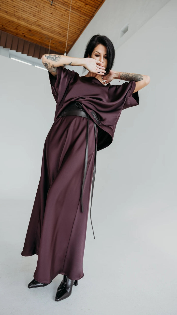 Midi skirt Deep Plum