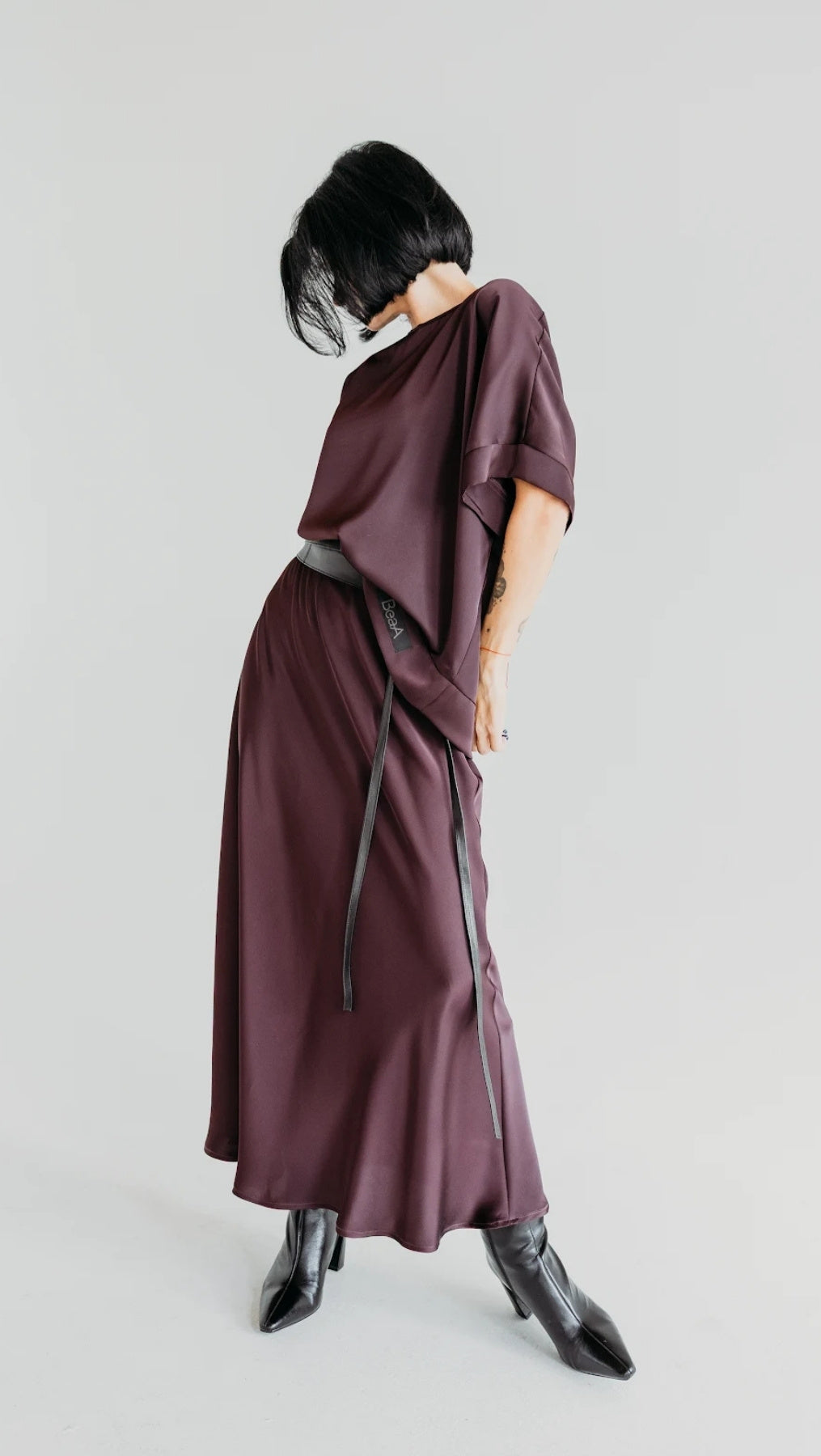 Midi skirt Deep Plum