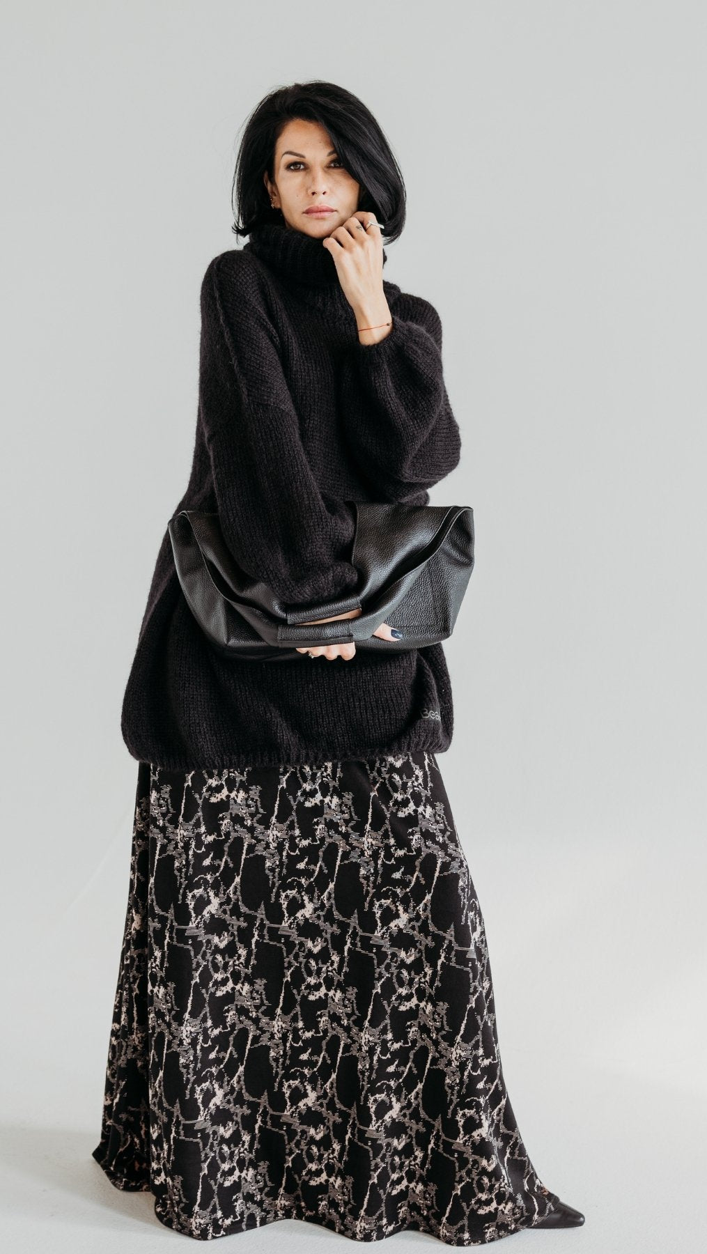 Oversized Sweater kidmohair Black