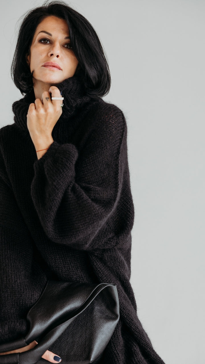 Oversized Sweater kidmohair Black