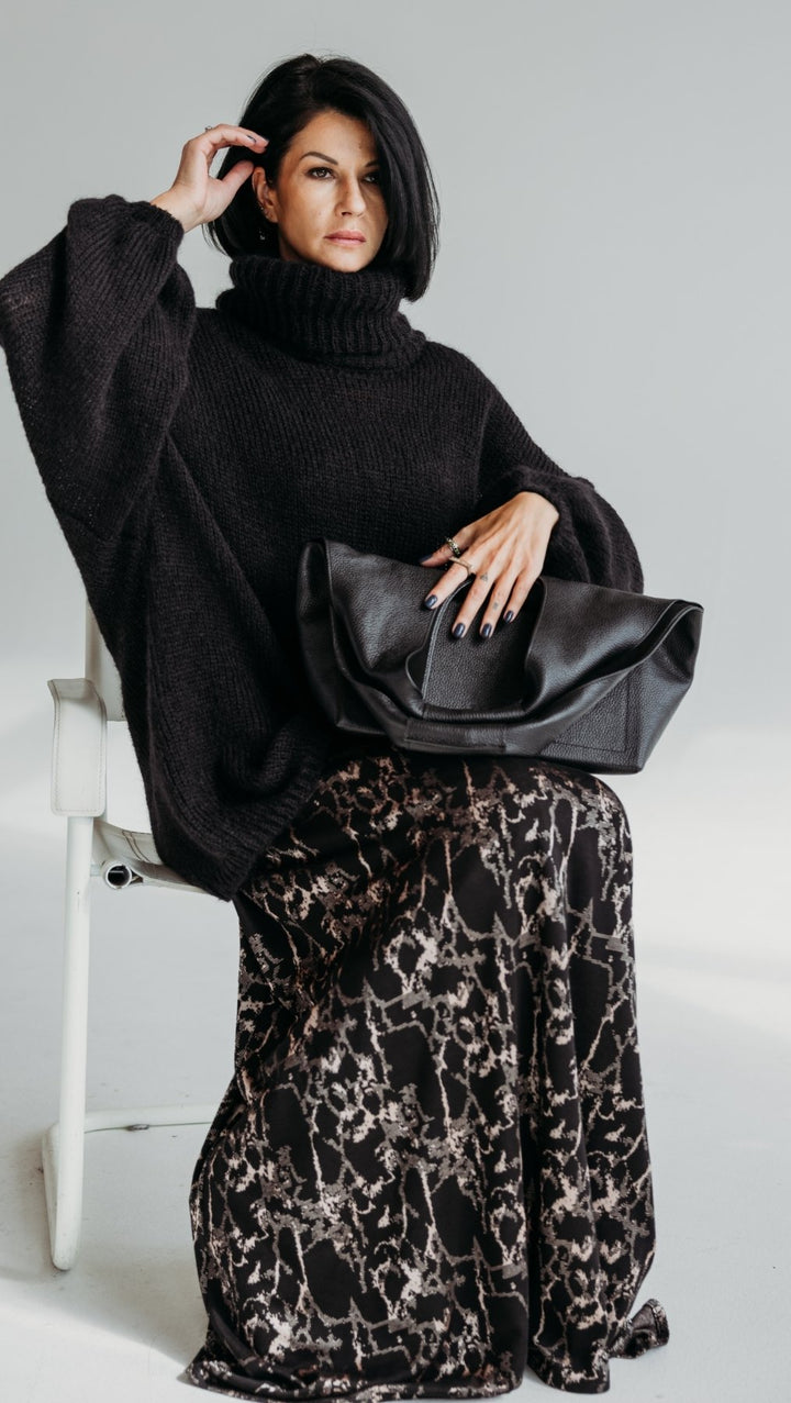 Oversized Sweater kidmohair Black