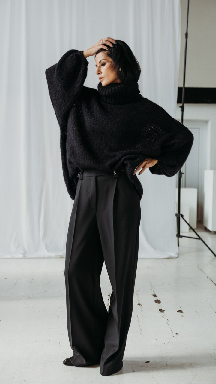 Oversized Sweater kidmohair Black