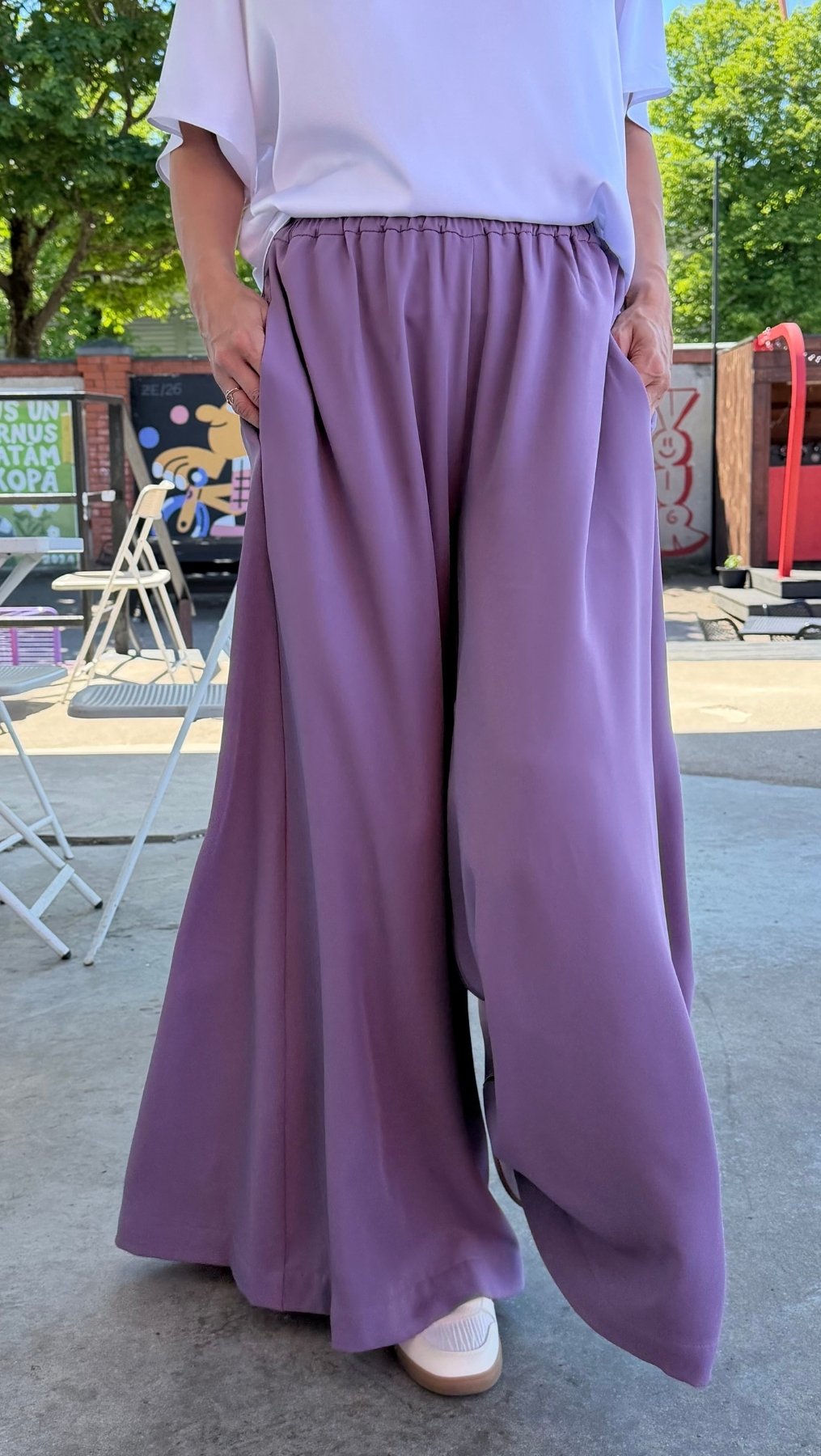 Palazzo Trousers Light Purple